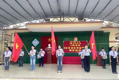 Đại hội liên Đội trường Tiểu học Mộc Nam